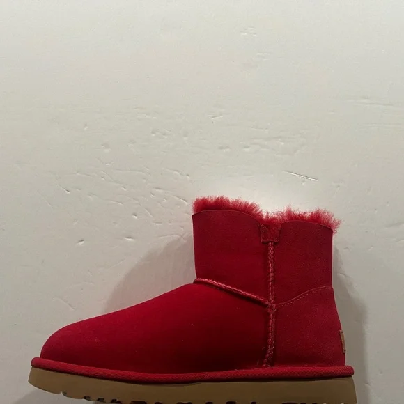 Ugg, Mini Bailey Button 2, 1016422, Red - Picture 7 of 13